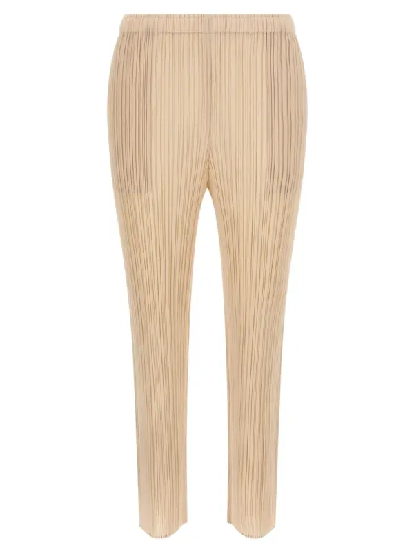 'Monthly Colors: July' pants PLEATS PLEASE ISSEY MIYAKE Beige