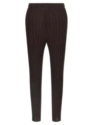 'Monthly Colors: July' pants PP58JF11547 PLEATS PLEASE ISSEY MIYAKE Brown