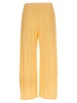 'Mellow Pleats' pants PLEATS PLEASE ISSEY MIYAKE Yellow