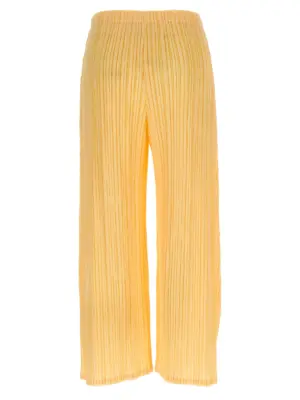 'Mellow Pleats' pants PP58JF28330 PLEATS PLEASE ISSEY MIYAKE Yellow