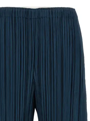 'Mellow Pleats' pants Woman PLEATS PLEASE ISSEY MIYAKE Blue