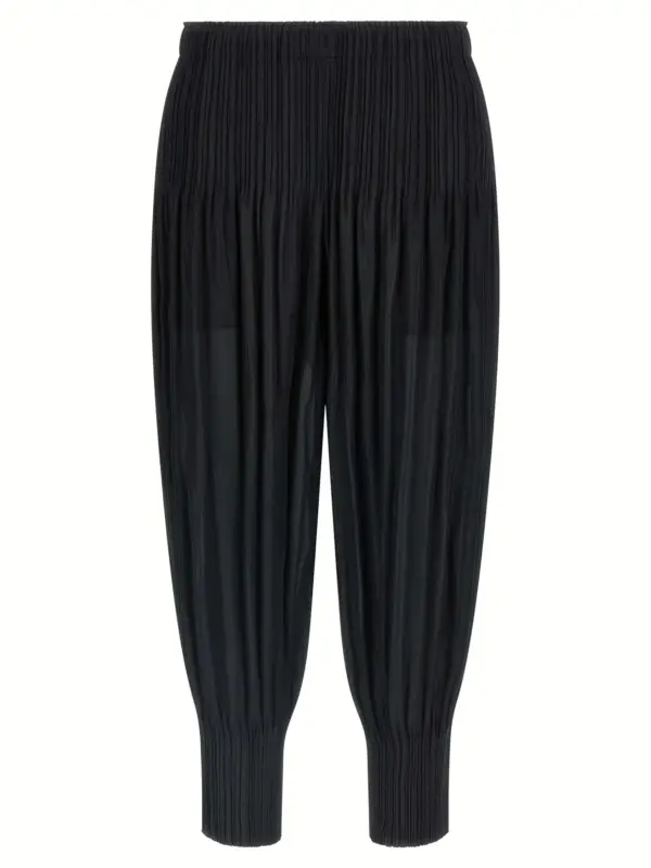 'Fluffy Basics' pants PLEATS PLEASE ISSEY MIYAKE Black