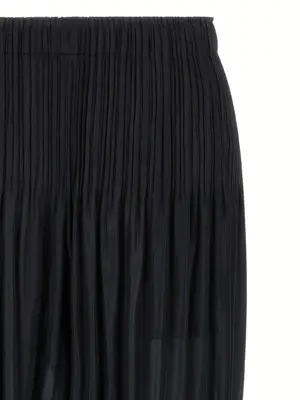 'Fluffy Basics' pants Woman PLEATS PLEASE ISSEY MIYAKE Black