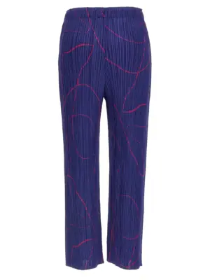 'Pause' pants PP58JF69372 PLEATS PLEASE ISSEY MIYAKE Blue