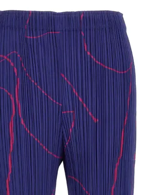 'Pause' pants Woman PLEATS PLEASE ISSEY MIYAKE Blue