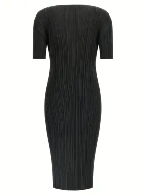 'Monthly Colors: August' dress PP58JH12715 PLEATS PLEASE ISSEY MIYAKE Black