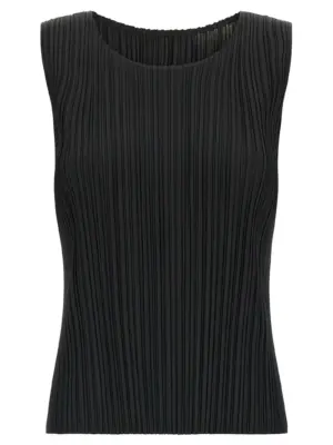'Monthly Colors: August' top PLEATS PLEASE ISSEY MIYAKE Black