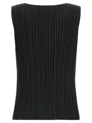 'Monthly Colors: August' top PP58JK12115 PLEATS PLEASE ISSEY MIYAKE Black