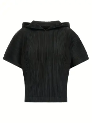 'Monthly Colors: August' top PLEATS PLEASE ISSEY MIYAKE Black