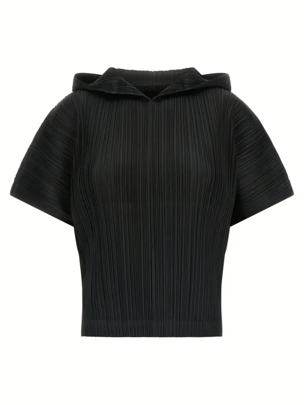 'Monthly Colors: August' top PLEATS PLEASE ISSEY MIYAKE Black