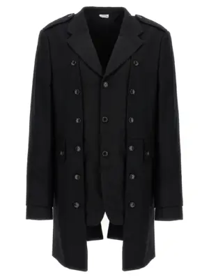 Double layer blazer coat COMME DES GARÇONS HOMME PLUS Black
