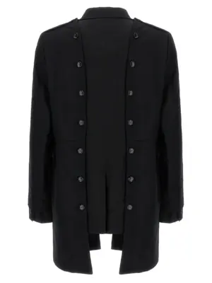 Double layer blazer coat Man COMME DES GARÇONS HOMME PLUS Black