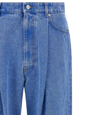 Pleat jeans Man MARNI Blue