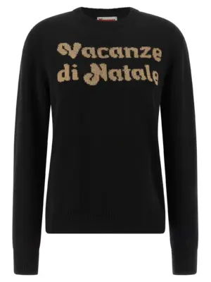 'New Queen-Vacanze di Natale' sweater Limited Ed. MC2 SAINT BARTH Black