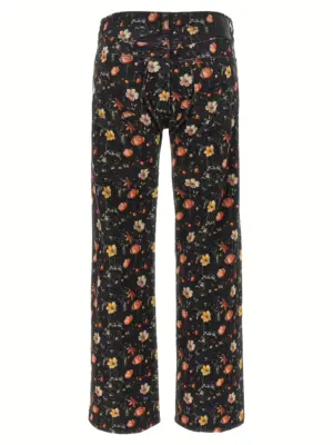 'Joan Kick Flare' jeans R13WD200D366ALUNARPETALVELVETEENBLACK R13 Multicolor