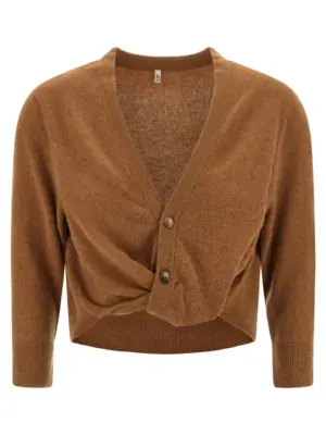 Knot cardigan R13 Brown
