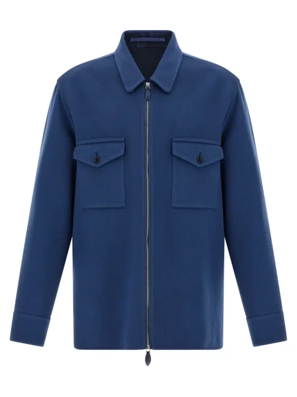 Double cloth overshirt BERLUTI Blue