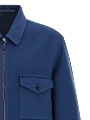 Double cloth overshirt Man BERLUTI Blue