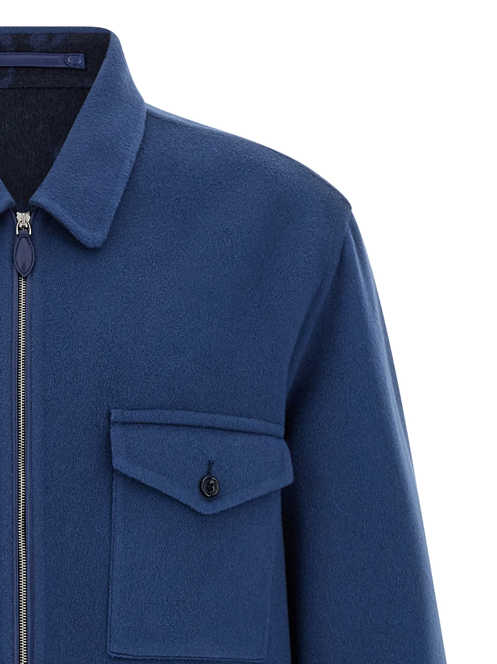 Сорочка Berluti Double cloth overshirt Синя 3 Double cloth overshirt Man BERLUTI Blue