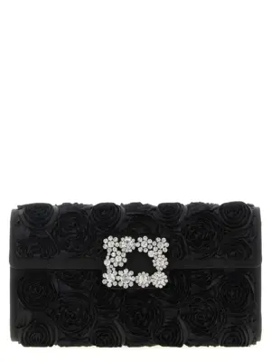 'Efflorescence' clutch ROGER VIVIER Black