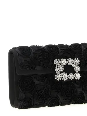 'Efflorescence' clutch Woman ROGER VIVIER Black