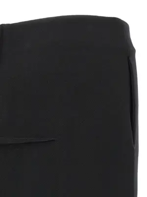 'Sliced' skirt 100% virgin wool RICK OWENS Black