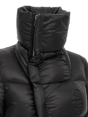 'Naska Duvet' down jacket 100% lamb leather (Ovis aries) RICK OWENS Black