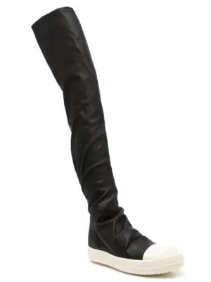 'High Stocking Sneaks' boots RP02E4893LS911 RICK OWENS White/Black