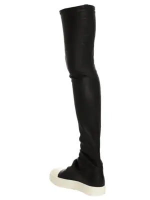 'High Stocking Sneaks' boots Woman RICK OWENS White/Black