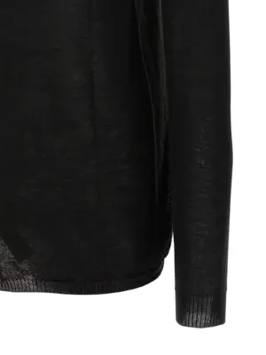 'Biker Level' sweater 100% virgin wool RICK OWENS Black