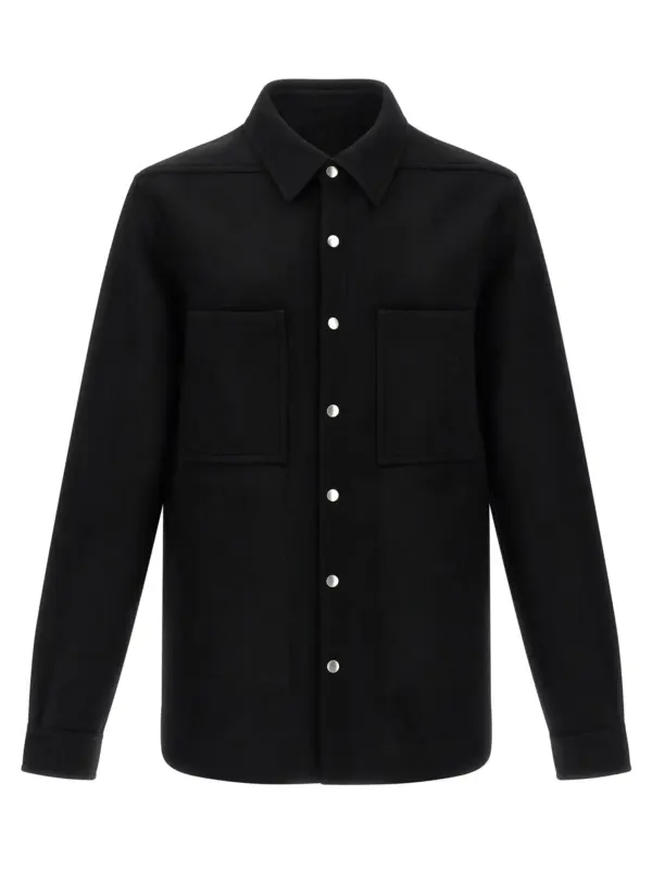 'Outershirt' overshirt RICK OWENS Black