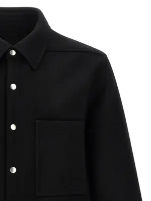 'Outershirt' overshirt Man RICK OWENS Black