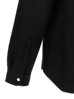'Outershirt' overshirt 100% wool RICK OWENS Black