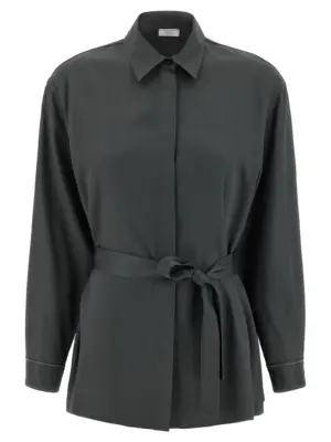 Twill shirt PESERICO Gray