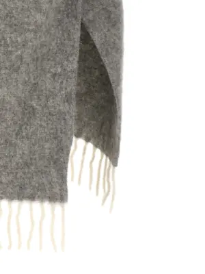 Bouclé yarn cape 95% wv