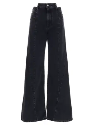 Jeans asymmetrical waist MAISON MARGIELA Black