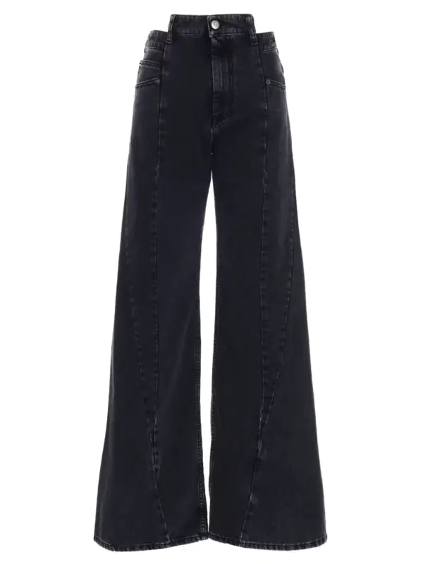 Jeans asymmetrical waist MAISON MARGIELA Black