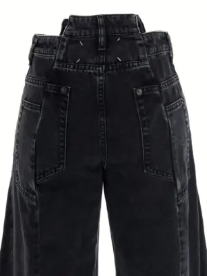 Jeans asymmetrical waist Clothing MAISON MARGIELA Black
