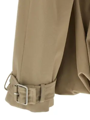 Balloon trench coat 95% cotton 5% calf leather LOEWE Beige