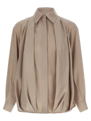 Silk draped shirt LOEWE Pink