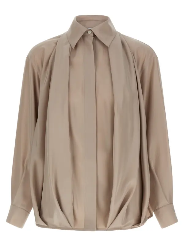 Silk draped shirt LOEWE Pink