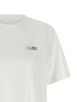 'Numeric signature MM6' T-shirt Woman MM6 MAISON MARGIELA White