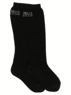 'Bootleg' socks MM6 MAISON MARGIELA Black