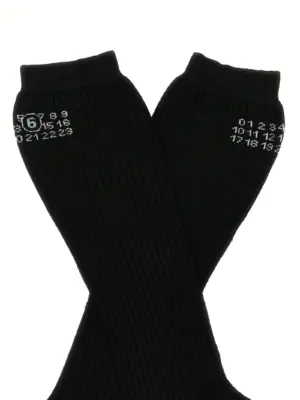 'Bootleg' socks Woman MM6 MAISON MARGIELA Black
