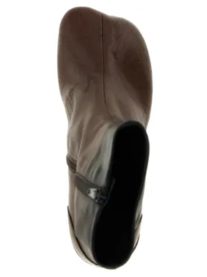 'Anatomic' ankle boots 100% lambskin MM6 MAISON MARGIELA Brown