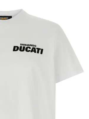 T-shirt capsule Dsquared2 x Ducati Man DSQUARED2 White/Black