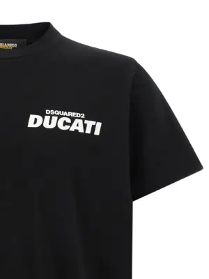 T-shirt capsule Dsquared2 x Ducati Man DSQUARED2 White/Black