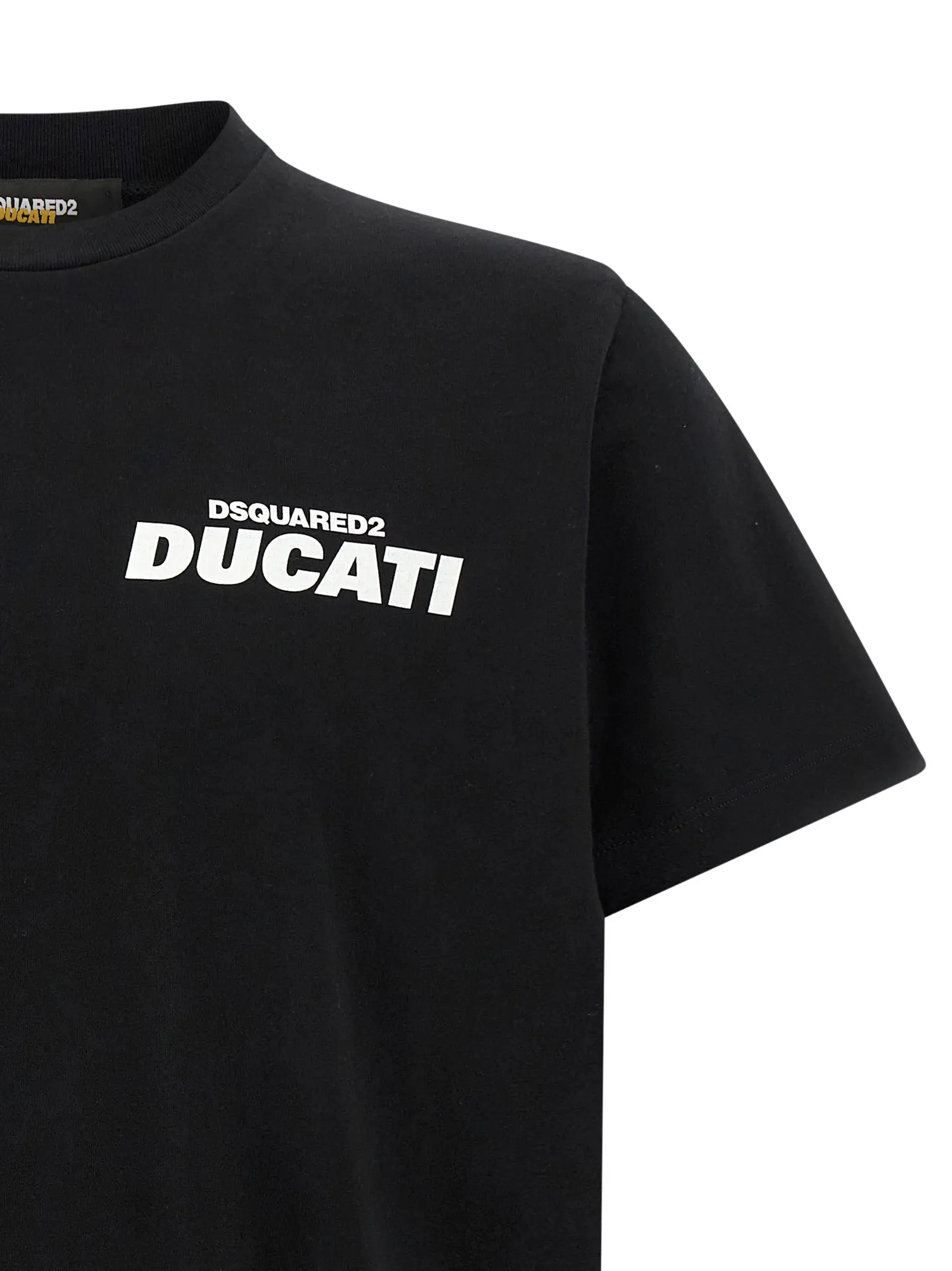 Футболка Dsquared2 Capsule Dsquared2 x Ducati Чорно-біла 3 T-shirt capsule Dsquared2 x Ducati Man DSQUARED2 White/Black