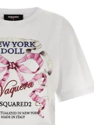 T-shirt capsule Vaquera x Dsquared2 Woman DSQUARED2 White