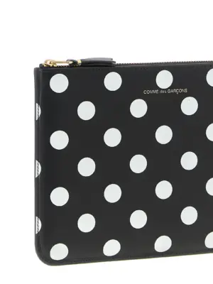 'Polka Dots Printed' wallet Unisex COMME DES GARÇONS WALLET White/Black